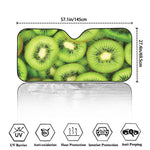 Kiwi Slices Print Car Windshield Sun Shade