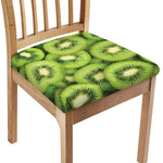 Kiwi Slices Print Chair Cushion Cover