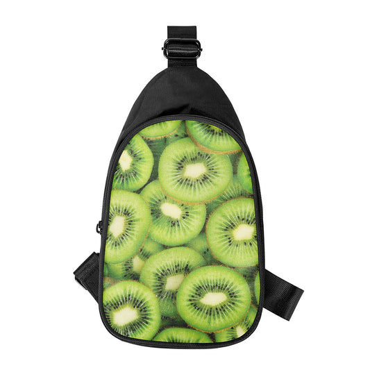 Kiwi Slices Print Chest Bag
