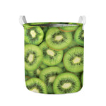 Kiwi Slices Print Collapsible Laundry Basket