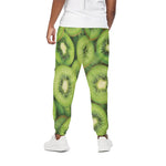 Kiwi Slices Print Cotton Pants