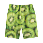 Kiwi Slices Print Cotton Shorts