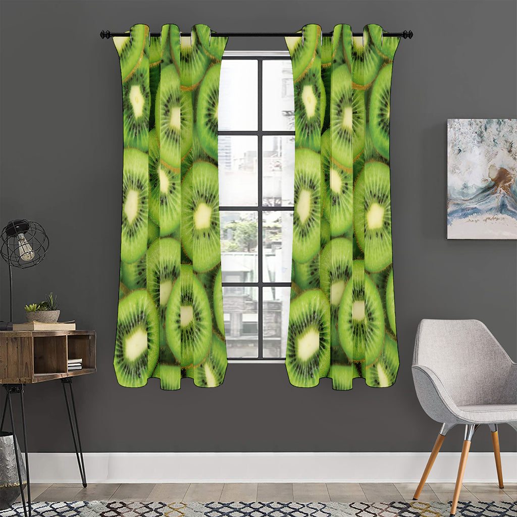 Kiwi Slices Print Curtain