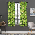 Kiwi Slices Print Grommet Curtain Panels