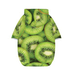 Kiwi Slices Print Dog Zip Up Hoodie