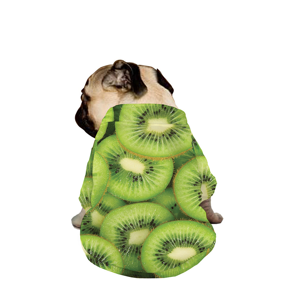 Kiwi Slices Print Dog Zip Up Jacket