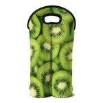 Kiwi Slices Print Double Neoprene Wine Tote
