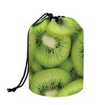 Kiwi Slices Print Drawstring Makeup Bag
