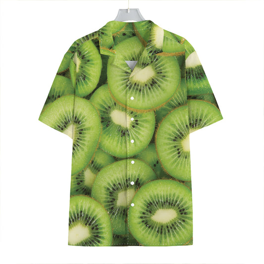 Kiwi Slices Print Hawaiian Shirt