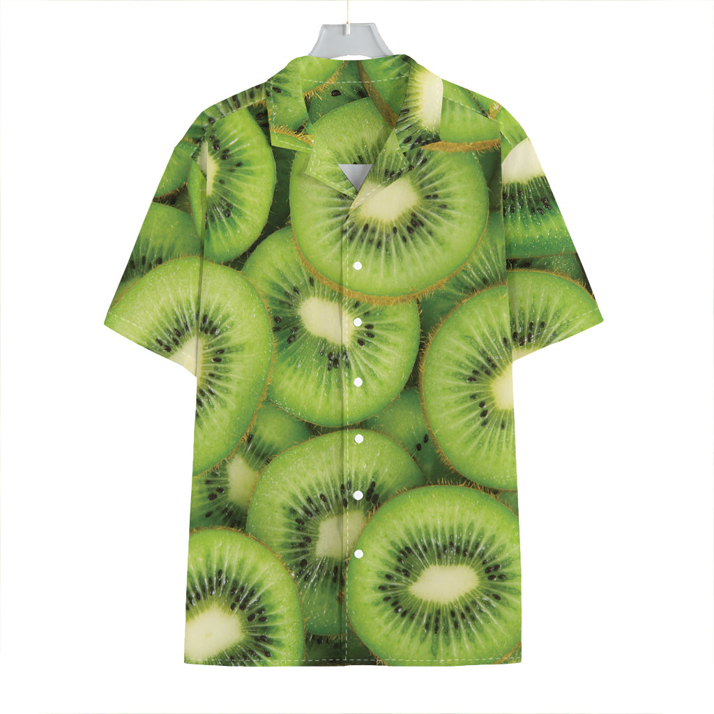 Kiwi Slices Print Hawaiian Shirt