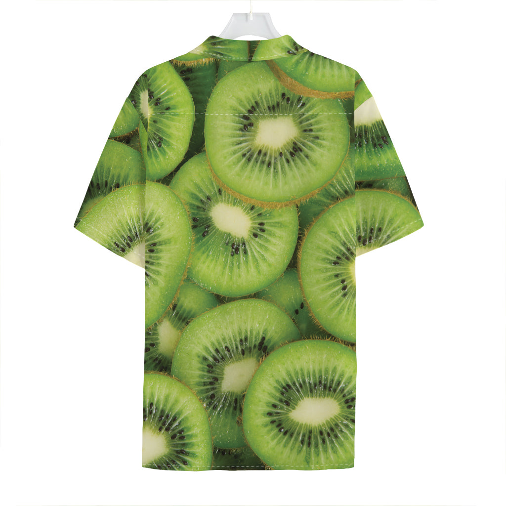 Kiwi Slices Print Hawaiian Shirt