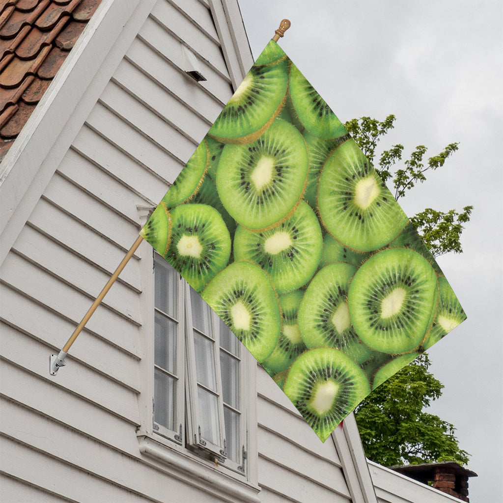 Kiwi Slices Print House Flag