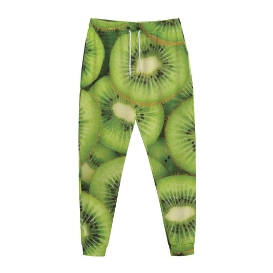 Kiwi Slices Print Jogger Pants