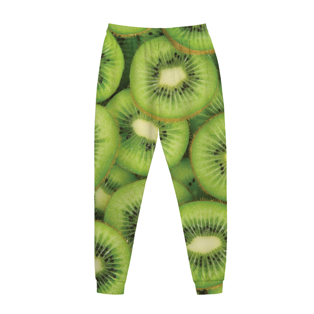 Kiwi Slices Print Jogger Pants