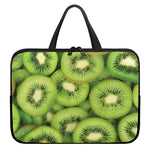 Kiwi Slices Print Laptop Sleeve With Handle