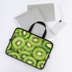 Kiwi Slices Print Laptop Sleeve With Handle