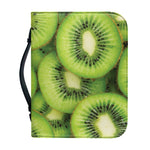 Kiwi Slices Print Leather Bible Cover