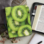 Kiwi Slices Print Leather Bible Cover
