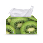 Kiwi Slices Print Leather Tissue Box Cover