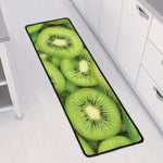 Kiwi Slices Print Long Kitchen Mat
