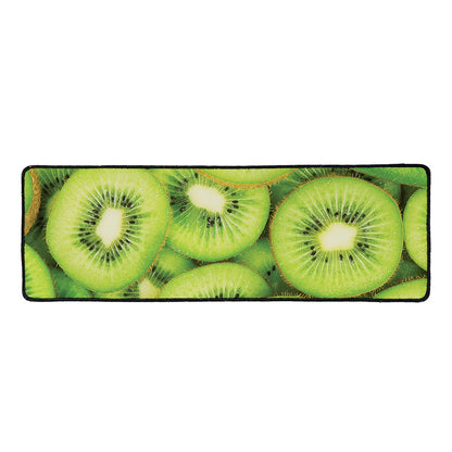 Kiwi Slices Print Long Kitchen Mat