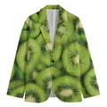 Kiwi Slices Print Men's Blazer