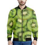 Kiwi Slices Print Men's Bomber Jacket