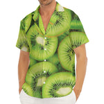Kiwi Slices Print Men's Deep V-Neck Shirt