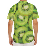 Kiwi Slices Print Men's Deep V-Neck Shirt