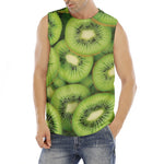 Kiwi Slices Print Men's Fitness Tank Top