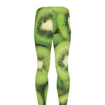 Kiwi Slices Print Men's leggings