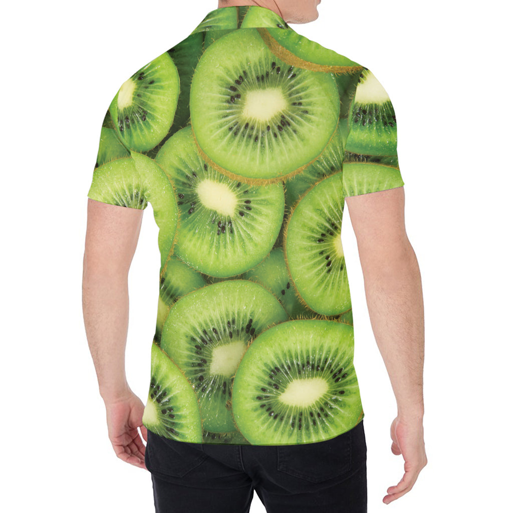 Kiwi Slices Print Men's Shirt