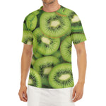 Kiwi Slices Print Men's Short Sleeve Rash Guard