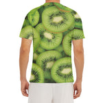 Kiwi Slices Print Men's Short Sleeve Rash Guard