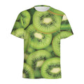 Kiwi Slices Print Men's Athletic T-Shirt