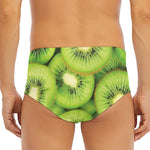 Kiwi Slices Print Men's Triangle Swim Briefs