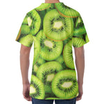 Kiwi Slices Print Men's Velvet T-Shirt