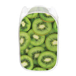 Kiwi Slices Print Mesh Laundry Hamper