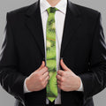 Kiwi Slices Print Necktie