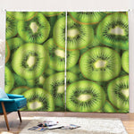 Kiwi Slices Print Pencil Pleat Curtains