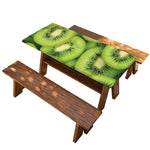 Kiwi Slices Print Picnic Table Cover