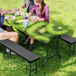 Kiwi Slices Print Picnic Table Cover