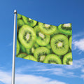 Kiwi Slices Print Polyester Flag