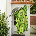 Kiwi Slices Print Polyester Flag