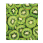 Kiwi Slices Print Polyester Shower Curtain