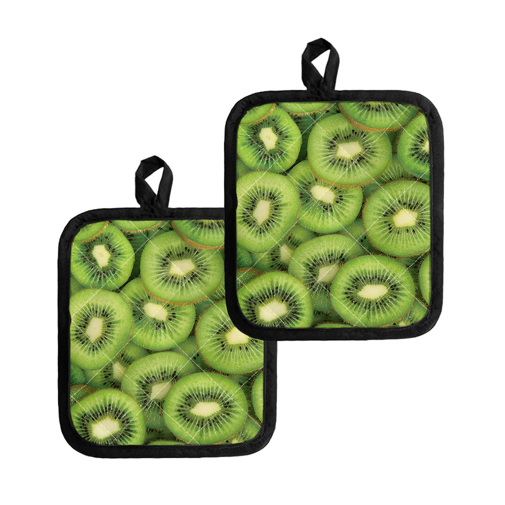 Kiwi Slices Print Pot Holders