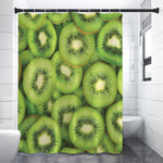 Kiwi Slices Print Premium Shower Curtain