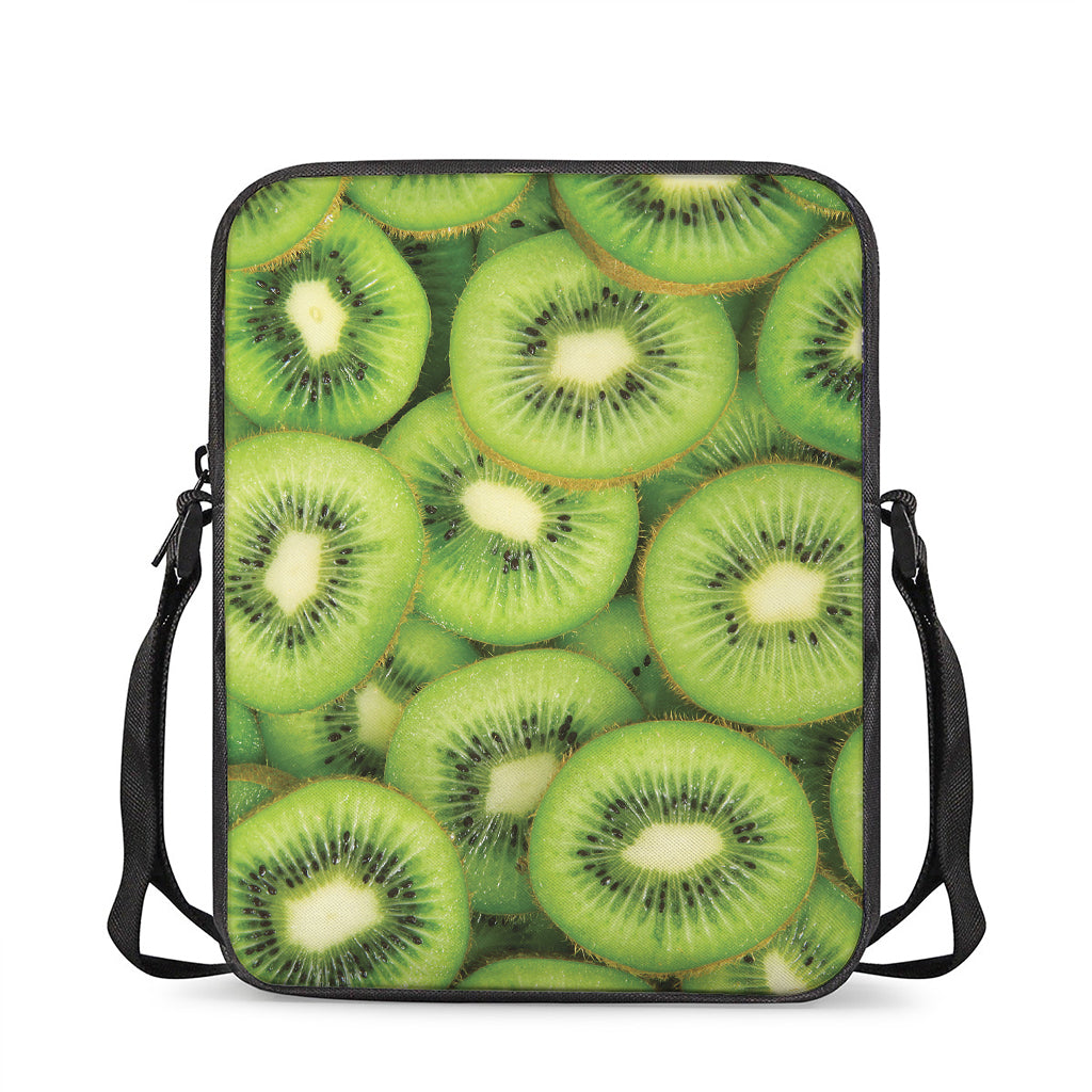 Kiwi Slices Print Rectangular Crossbody Bag