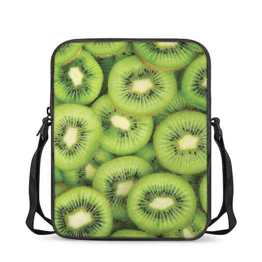 Kiwi Slices Print Rectangular Crossbody Bag