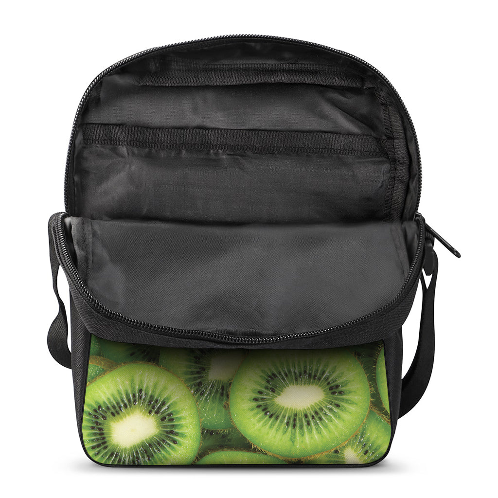 Kiwi Slices Print Rectangular Crossbody Bag